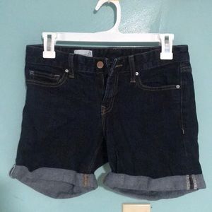 Real straight jean shorts